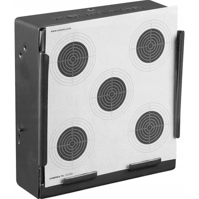 Lapač Střeliva Umarex Plochý kovový 14x14 cm ocelový černý + terče