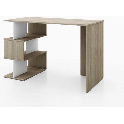 Бюро Zig Zag дъб сонома и бял