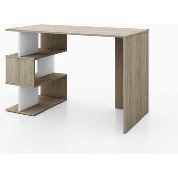 Бюро Zig Zag дъб сонома и бял