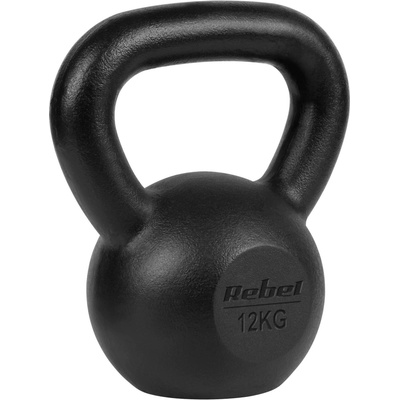 REBEL ACTIVE Litinová kettlebell 12 kg