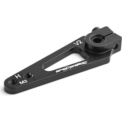 SpotOnRC Servo páka 38 mm 24zubov čierna pre servá H