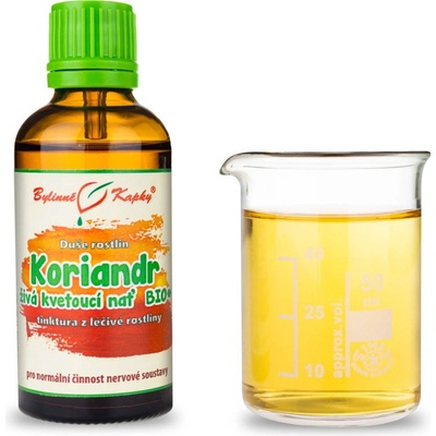 Bylinné kapky Koriandr živá kvetoucí nať tinktura 50 ml