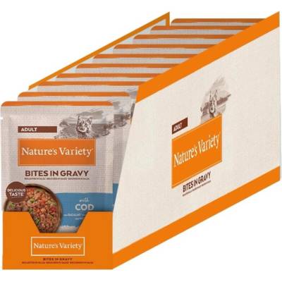 Nature's Variety Bites v omáčce treska 22 x 85 g
