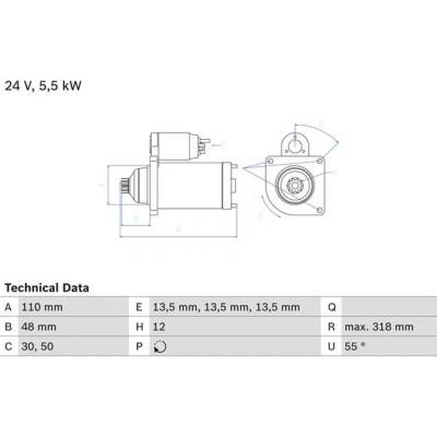 BOSCH STARTER 0 986 021 490