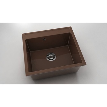 Image 1 of FAT Мивка Vanguard 226, Polymer marble, 17 Светло венге, с включен сифон