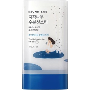 ROUND LAB Birch Juice Слънцезащитен стик, SPF50+, 19 g