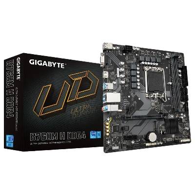 Дънна платка GIGABYTE B760M H DDR4 (Intel 1700, 2 x DDR4, 2 x M. 2, VGA, HDMI) Micro ATX (69650)
