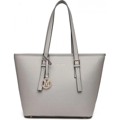 Miss Lulu kabelka shopper šedá