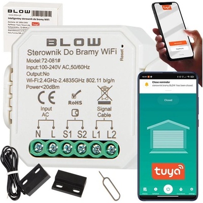 Smart dálkové ovládání pro vrata a brány BLOW 72-081, WiFi TUYA
