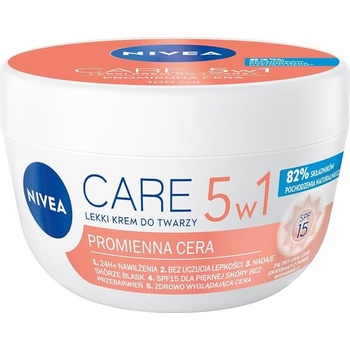 Nivea Care 5in1 Лек крем за лице 15SPF 100мл сияйна кожа (8е89)