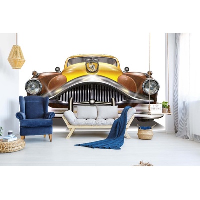 DIMEX ART Самозалепваща се флизелинова фототапета капак на ретро кола iii. 375 x 250 см