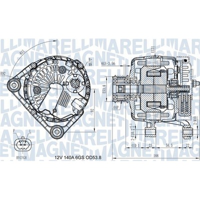 Generátor MAGNETI MARELLI 063731406710