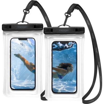 Pouzdro Spigen Aqua Shield Floating voděodolné A610 2 Pack čiré