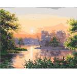 Smart Flamingo Creative set Flamingo Line Painting by numbers 40x50cm Landscape (FSY244)