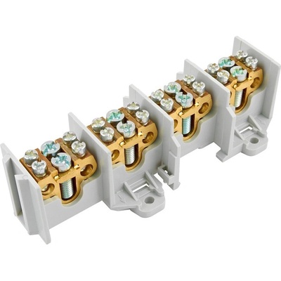 ELEMAN Svorkovnice stoupací HAK/4/35, nekrytá, 100A, 4pól., každý pól 1x35mm2 a 2x25mm2, DIN, 519