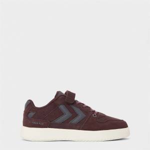Hummel Маратонки Hummel Kids' Power Suede Low-Top Trainers - Fudge - sportihobi - 132,98 лв