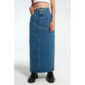 The Ragged Priest Пола The Ragged Priest Women's Carpenter Maxi Skirt - Blue