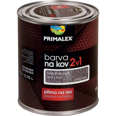 Primalex 2v1 0,75L kladívková šedá přímo na rez