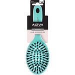 Agiva Professional Четка за коса с естествен косъм, синя