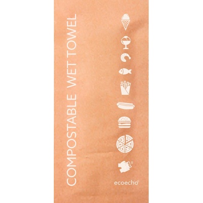 DUNI Wet towel cleansi 60 × 130 mm compostable