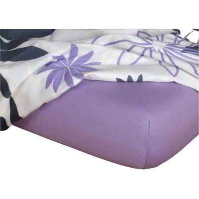 Dadka Jersey prostěradlo fialové 200x200x20