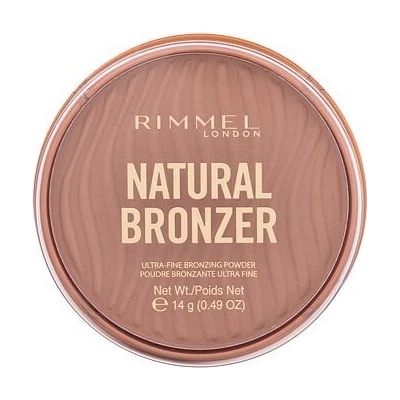 Rimmel London Natural Bronzer Ultra-Fine Bronzing Powder dlouhotrvající bronzer 003 sunset 14 g