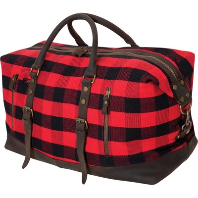 ROTHCO taška EXTENDED Weekender cestovná RED PLAID