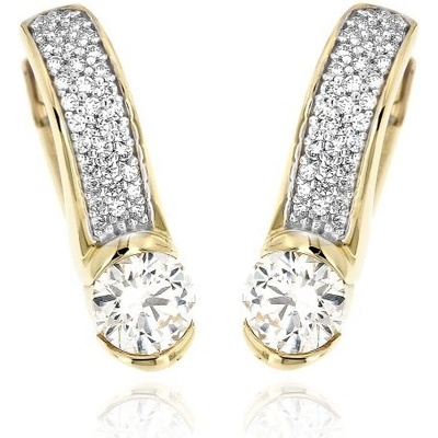 Zlatnictví U Kostela zlaté náušnice se zirkony 698Y