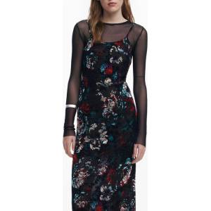 Desigual Дамска рокля от desigual, Размер XS, Цвят Черен (25WWVK11_NE2000)