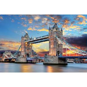 DIMEX ART Флизелинов фототапет тауър бридж 375 x 250 см