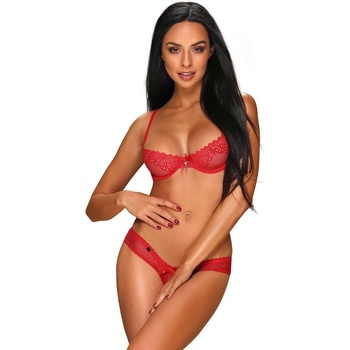 Obsessive Секси комплект от 2 части Komplet-Alabastra-2-czciowy-Czerwony-CzerwonyV-56451-Czerwony - Син, размер XXL