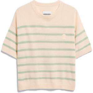 ARMEDANGELS Дамски пуловер ARMEDANGELS Women's Stripe Linen Blend Sweater Jumper - Undyed / Foam - размер XL (117-3694-0215)