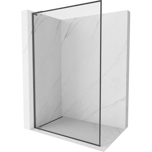 Mexen Kioto-XF L душ екран Walk-in с рамка 70x202 см, прозрачен 10 мм, сив графит четкан - 800-070-174-66-00-XF (800-070-174-66-00-XF)