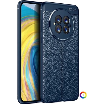 Huawei Mate 50 Удароустойчив Litchi Skin Калъф и Протектор