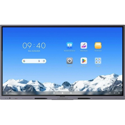 HIKVISION interaktivní dotykový panel 75", 4K, Android 14, 8GB,128G,480nit,50 points, USB, HDMI, Wifi ,BT EDLA