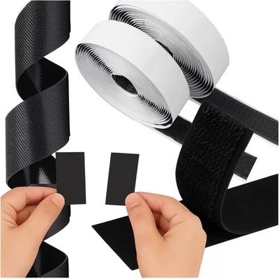 Samolepící suchý zip 2,5 x 500 cm – černý