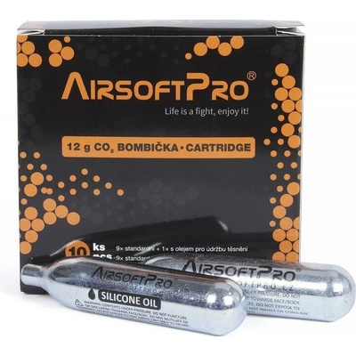 AirsoftPro Sada 12g CO2 bombiček – Hledejceny.cz