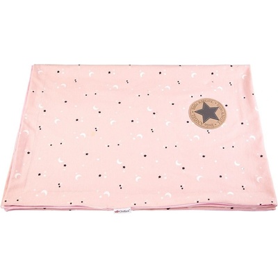 LITTLE ANGEL Deka dvojitá tenká BIO Outlast® sv.ružová hviezdičky ružová baby