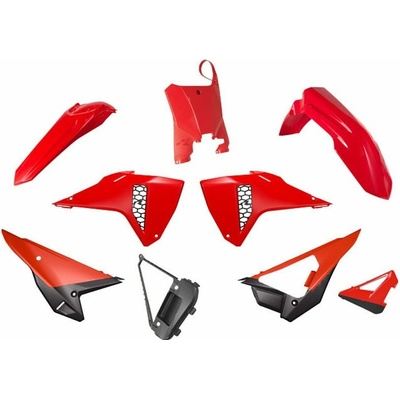 Rtech kompletné sada plastov REVOLUTION 5 dielov HONDA červená