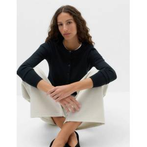 Marks & Spencer Кардиган с копче и кръгло деколте Marks & Spencer военноморска синя Marks & Spencer | Sin | ЖЕНИ | S