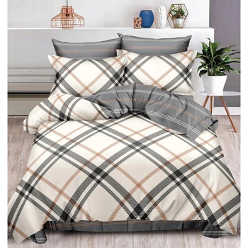 EmonaMall Двулицево спално бельо EmonaMall, 6 части - Модел S15994 (S15994-66666d)