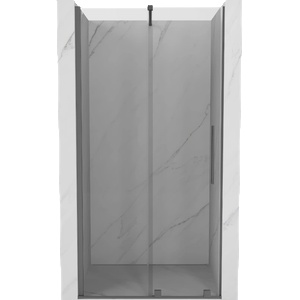 Mexen Velar плъзгащи се душ врати 100 см, прозрачни, gun metal - 871-100-000-01-95 (871-100-000-01-95)