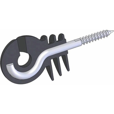 Kruhový izolátor pro elektrický ohradník KERBL 44326, s vrutem, Ø 6 mm