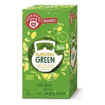 Teekanne Organics BIO Swinging Green zelený čaj s moringou 20 x 1,75 g