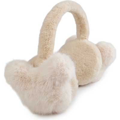 Stoklasa Kožešinové klapky na uši Béžová světlá