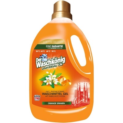 Der Waschkönig Universal Orange Spanien prací gel univerzální 110 PD 3,305 l