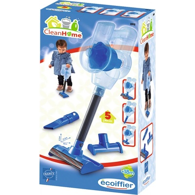 Ecoiffier Vysavač tyčový CleanHome s nástavci 5 doplňků – Zboží Dáma