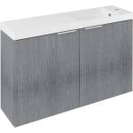 SAPHO Latus - Шкаф за мивка X 79x50x22 см, 2 врати, сребрист дъб LT110-SET03 (LT110-SET03)