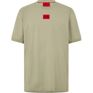 Hugo Тениска Hugo Mens HUGO Diragolino Contemporary T-Shirt with Logo Detail - Light Green 337