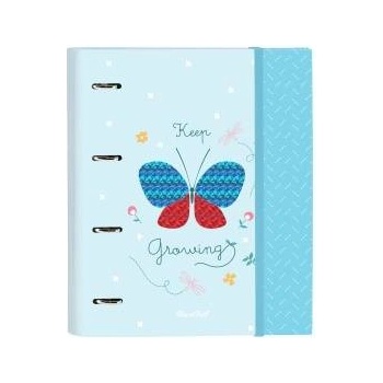 BlackFit8 Папка с пръстени BlackFit8 Keep Growing A4 Светло син (27 x 32 x 3.5 cm)